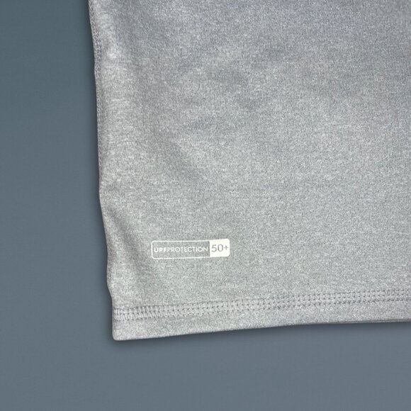 Quiksilver Classic Comp Logo Gray Short Sleeve Shirt UPF 50+ Lightweight & Breat - Picture 5 of 6